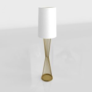 Gold Holmes Floor Lamp 3D Model for Download