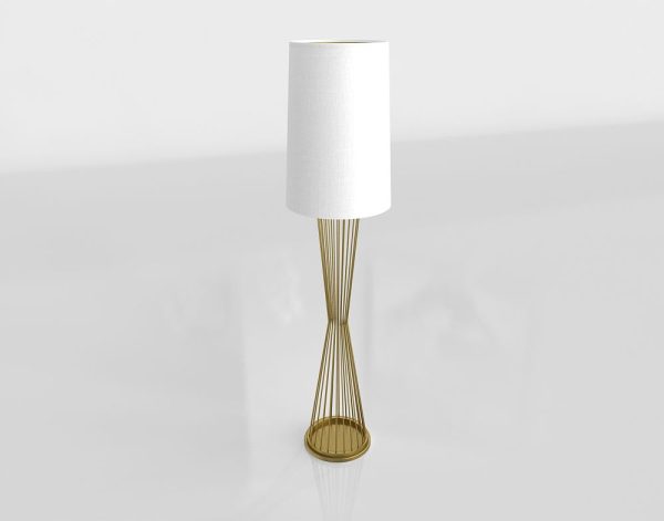 Gold Holmes Floor Lamp 3D Model for Download