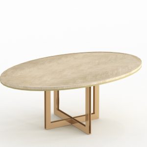 Melchior Oval Dining Table 3D Modeling