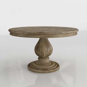 Round Leeds Table 3D Design